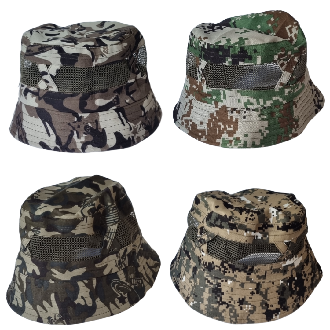 Камуфляжна панама з сіткою для дорослих
