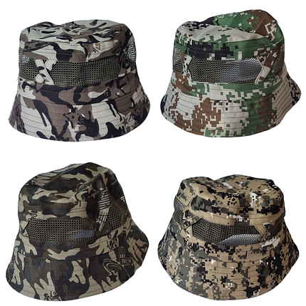 Камуфляжна панама з сіткою для дорослих, фото 1