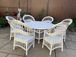 Садова плетені меблі з лози