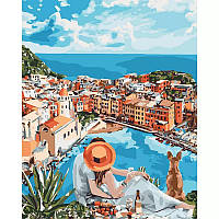 Картина за номерами "Італійська романтика" з фарбами та пензликами стандартні картини за цифрами 40х50 см