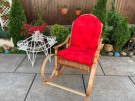Крісло качалка плетені з лози | крісло-гойдалка для відпочинку садова для дачі