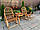 Кресло качалка из лозы плетеная | кресло-качалка для отдыха садовая для дачи, фото 4