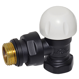 Термоклапан радіатора кутовий FIRST THERMO 1/2" чорний Carlo Poletti
