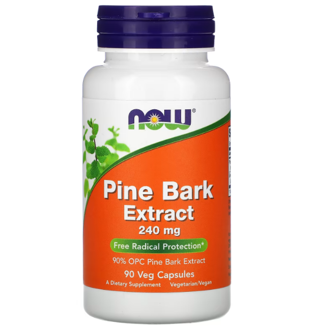Pine Bark Extract 240 мг Now Foods 90 капсул