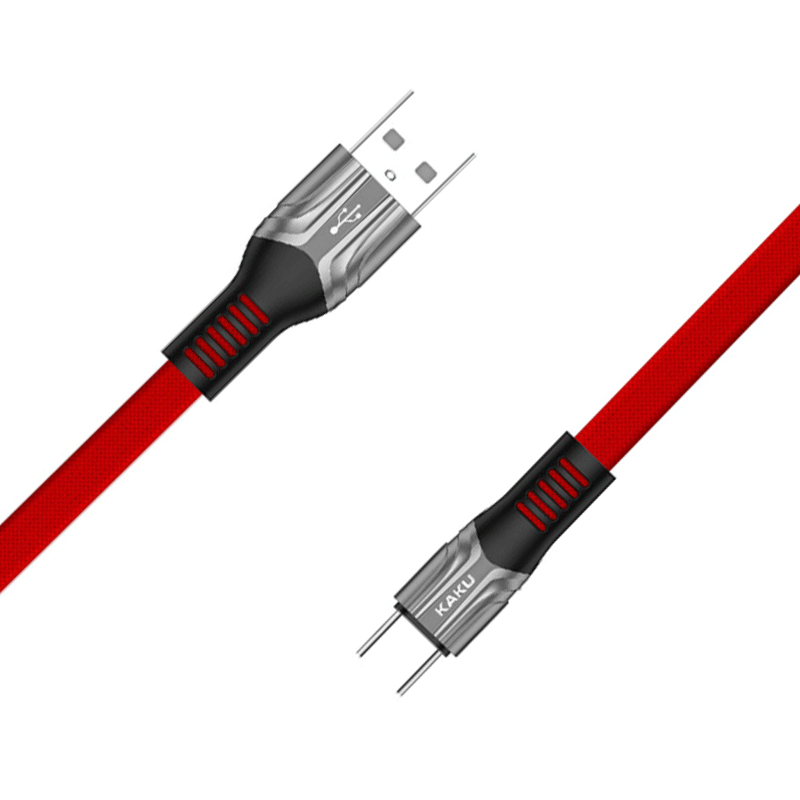 Плоский кабель Kaku KSC-278 USB - Type-C 1.2m - Red