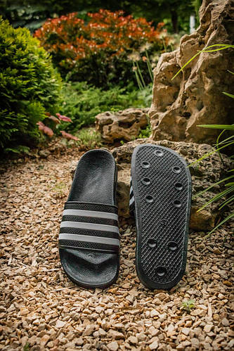 Купить Мужские шлепанцы Adidas, черно-белые шлепки адидас черные сланцы ...
