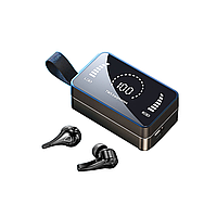 Ігрові бездротові Bluetooth навушники H3 з активним шумопригніченням, кейсом powerbank та дзеркальним дисплеєм