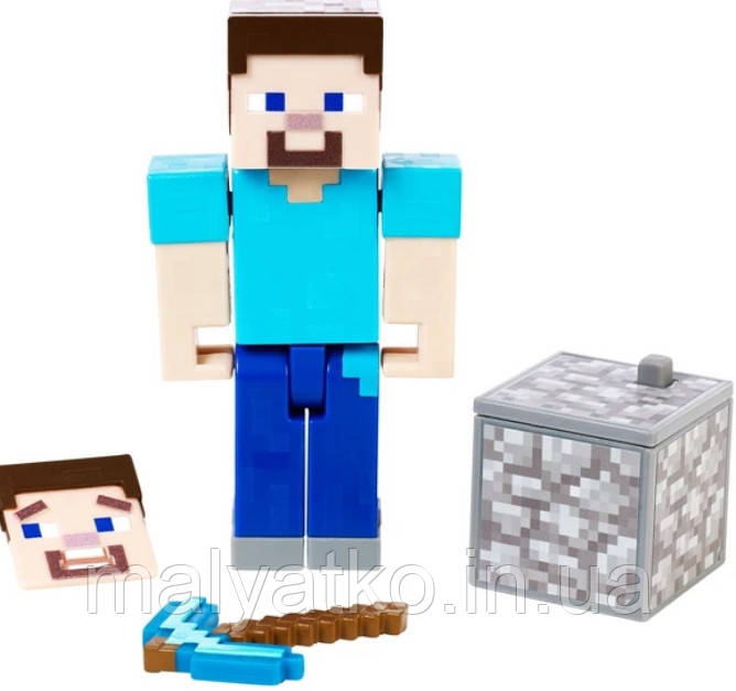 Фігурка Стів Майнкрафт Minecraft Comic Maker Steve Action