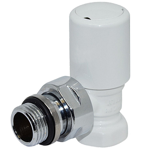 Кран радіаторний кутовий First 1/2" білий Carlo Poletti (art.V140310E)