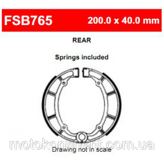 Мотоколони барабанні FSB765 для YAMAHA  XVS 400-650 DRAG STAR /YAMAHA  XV 1000/400