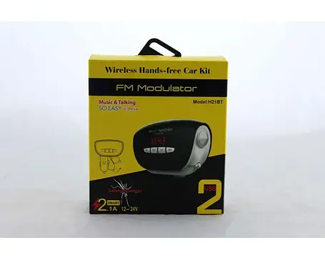 Трансмітер FM MOD. H21 BT, трансмітер в авто, Автомобільний трансмітер, ФМ трансмітер, FM-модулятор, фото 2
