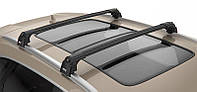 Багажник на крышу Lada Xray 2015 на интегрированные рейлинги черный Turtle Can Otomotiv
