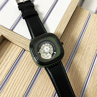 Годинник наручний Sevenfriday Leather Green-Black