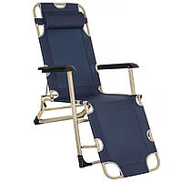Шезлонг (кресло-лежак) для пляжа, террасы и сада Springos Zero Gravity GC0023 .
