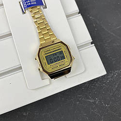 Годинник наручний Casio 168M All Gold