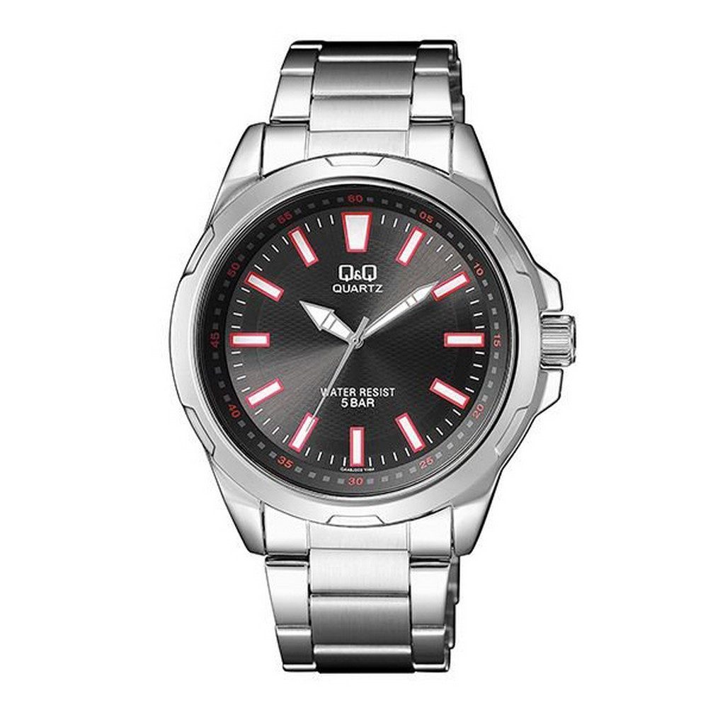 Годинник наручний Q&Q QA48J202Y Silver-Black, фото 1