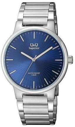 Годинник наручний Q&Q S282J202Y Silver-Blue, фото 1