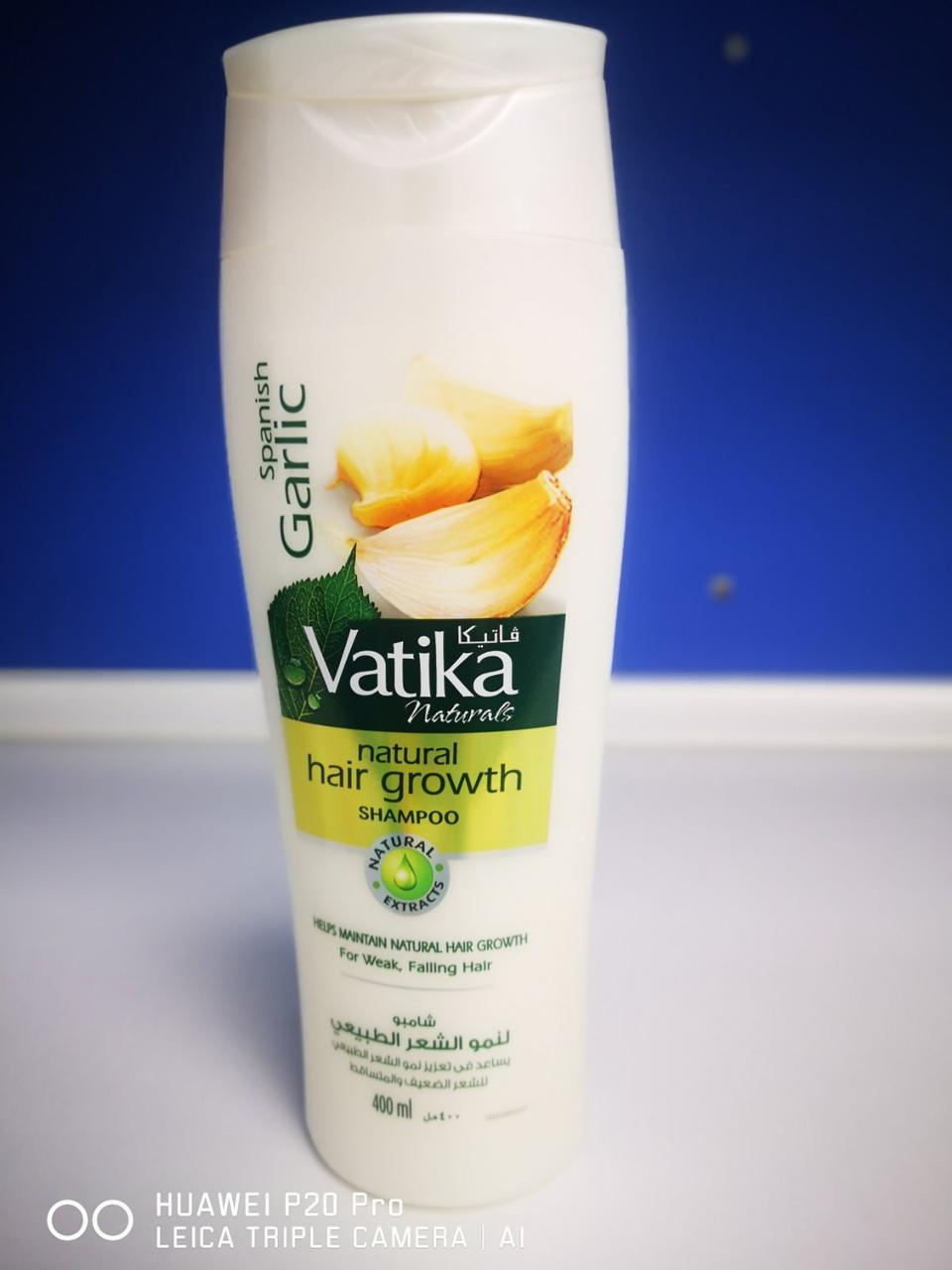 Шампунь с чесноком для роста волос DABUR VATIKA 400мл - фото 1 - id-p1626156567