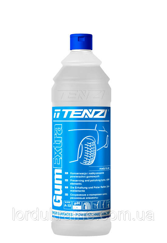 Поліроль для шин і пластикових елементів, надання блиску Tenzi GUM Extra, 1 л.