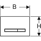 Кнопка зливу для інсталяції GEBERIT подвійна біла 95358 115.788.11.2, фото 2