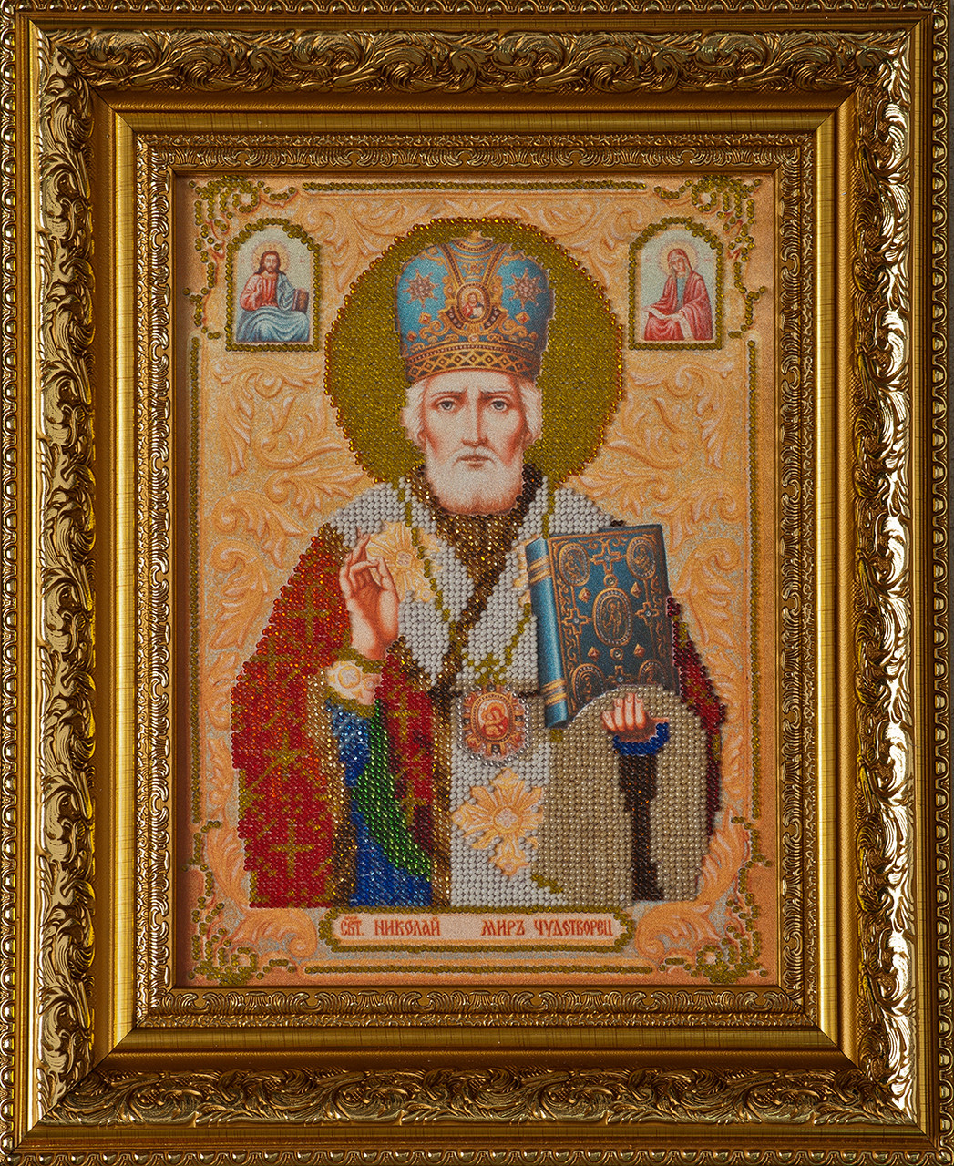 Схема для вишивки бісером Св. Миколай Чудотворець І-002 (габардин), фото 1