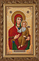 Схема для вишивки бісером Смоленська ікона Божої Матері І-003 (габардин)
