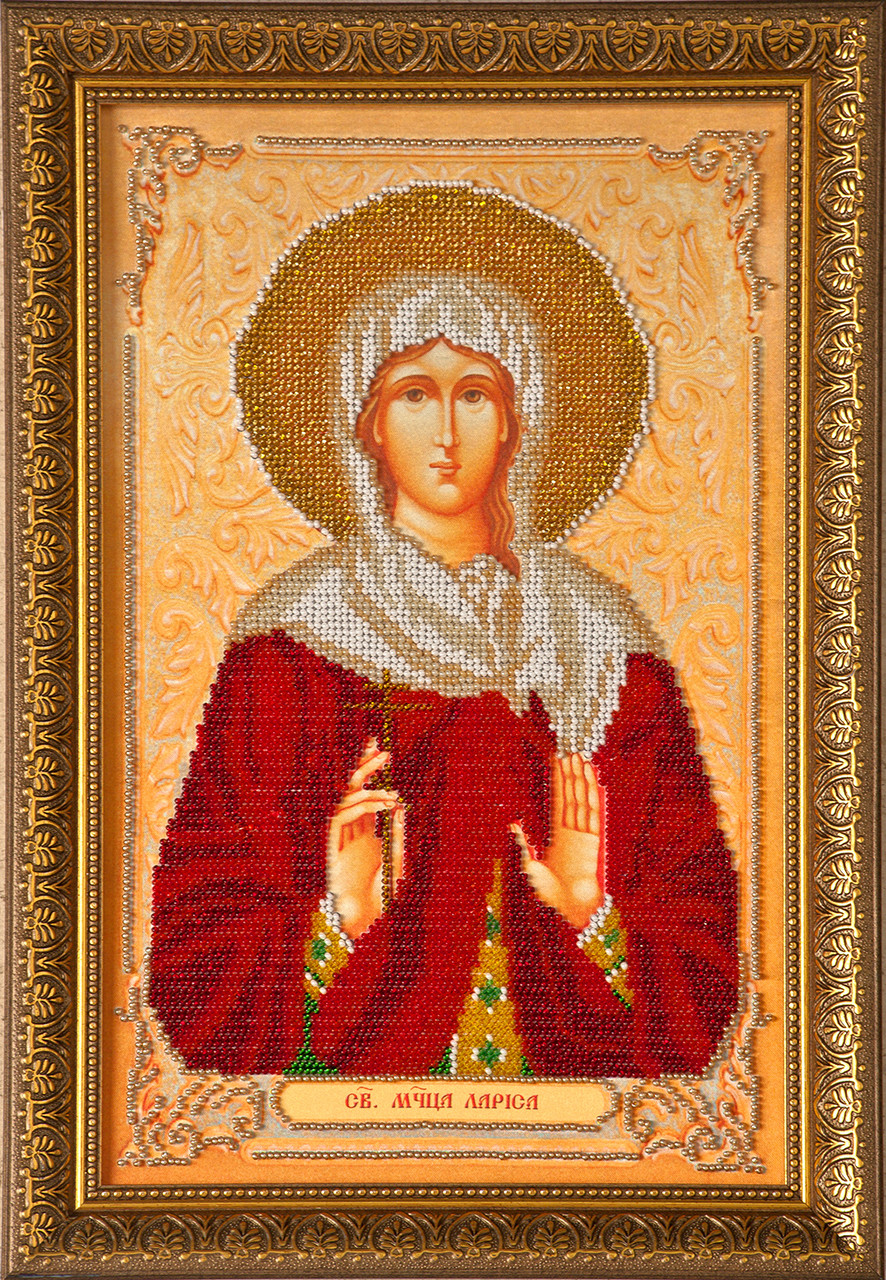 Схема для вишивки бісером Св. Лариса І-032 (габардин), фото 1