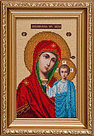 Схема для вышивки бисером Казанская икона Божией Матери И-036 (габардин)