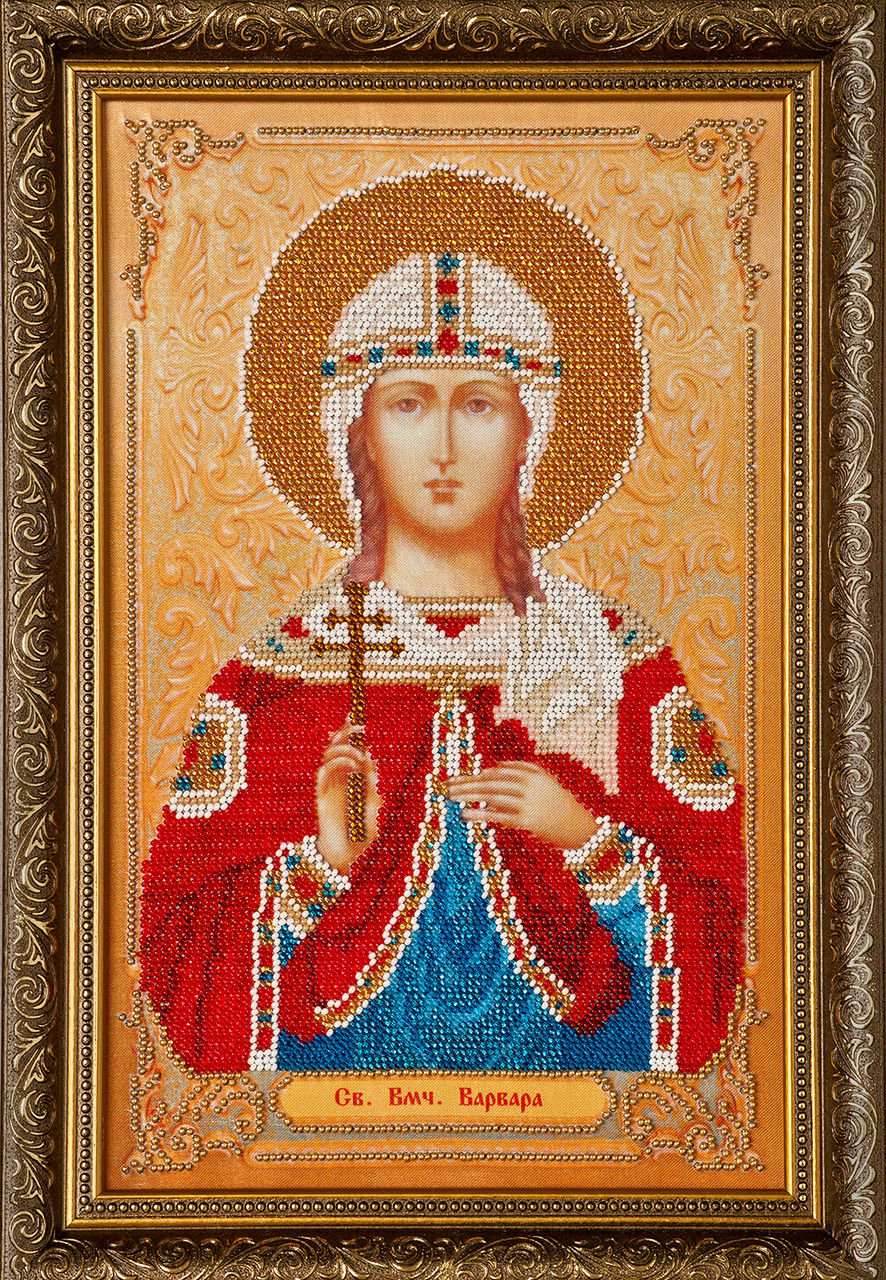 Схема для вишивки бісером Св. Варвара І-038 (габардин)