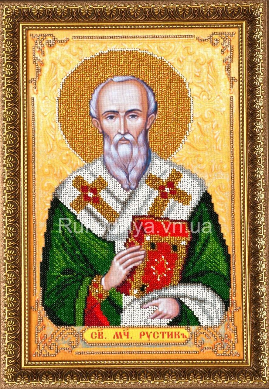 Схема для вишивки бісером Св.Рустік (Руслан) І-056 (габардин)