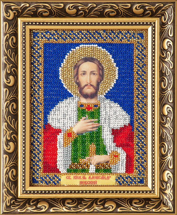 Схема для вишивки бісером Св. Олександр І-073 (габардин), фото 1