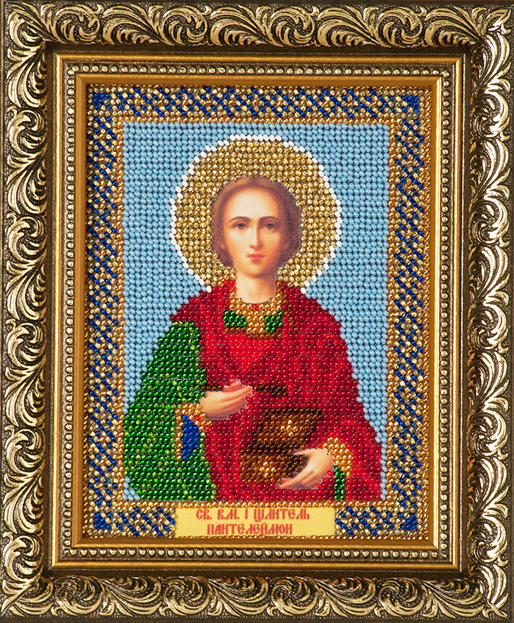 Схема для вишивки бісером Св. Пантелеймон Цілитель І-081 (габардин), фото 1