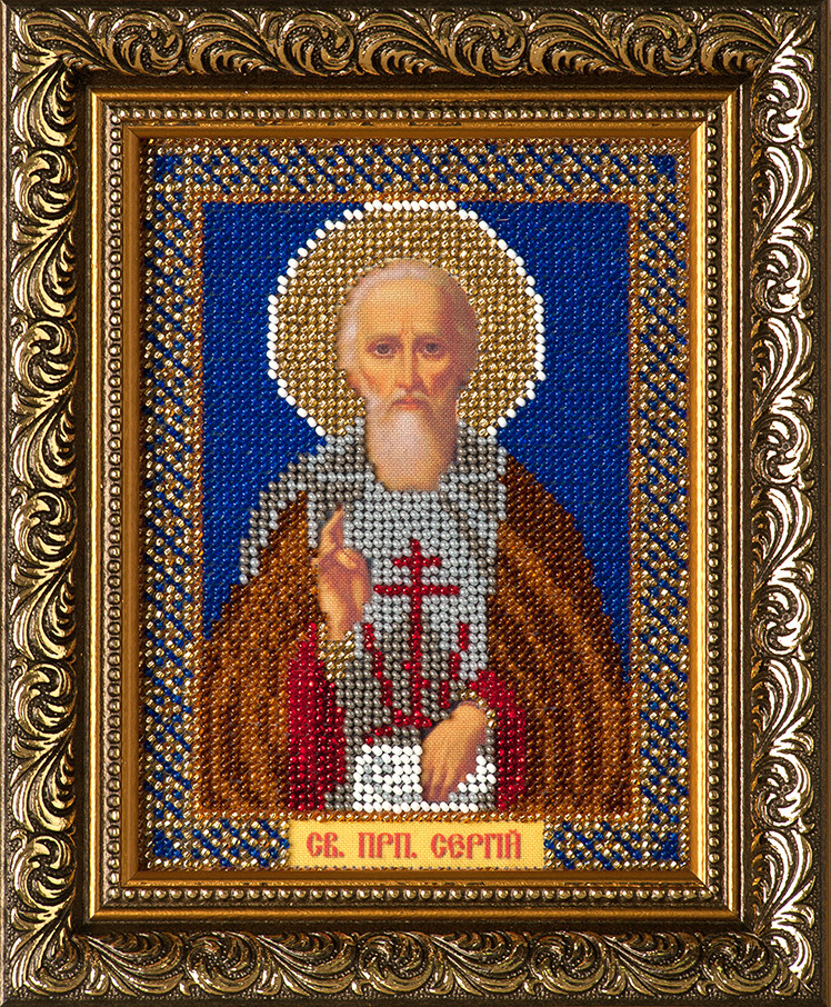Схема для вишивки бісером Св. Сергій І-093 (габардин)