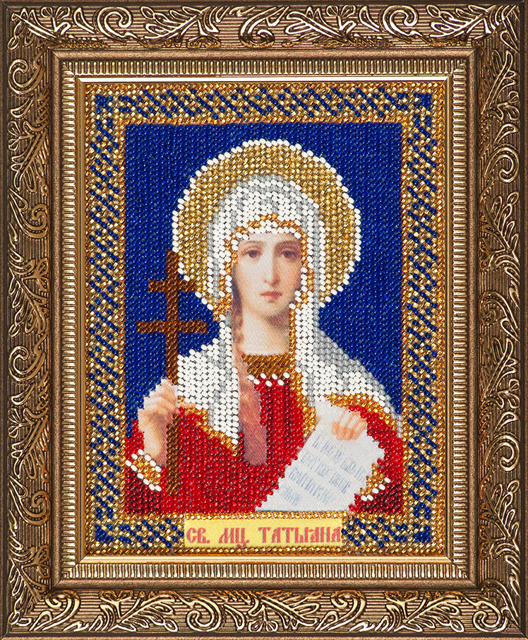 Схема для вишивки бісеромСв. Тетяна І-100 (габардин), фото 1