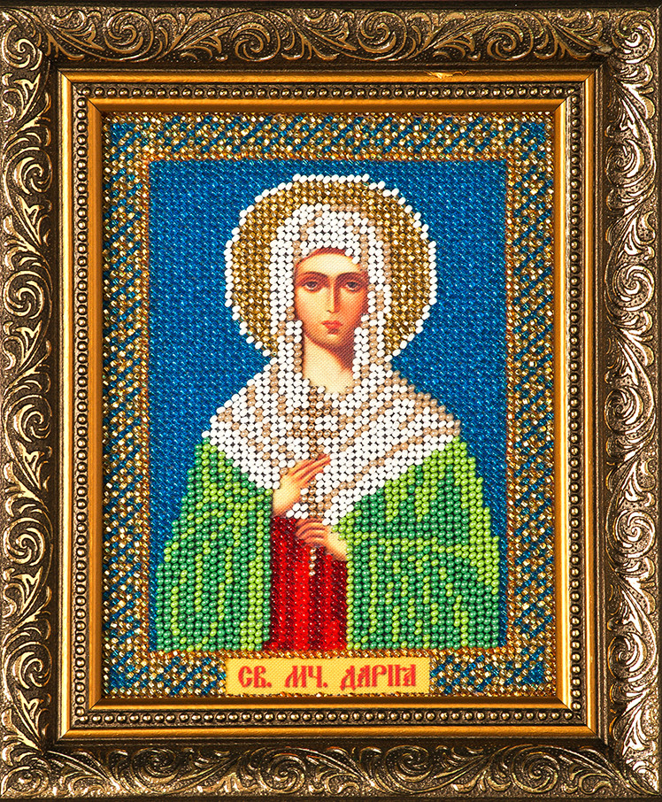 Схема для вишивки бісером Св. Дарья І-103 (габардин), фото 1