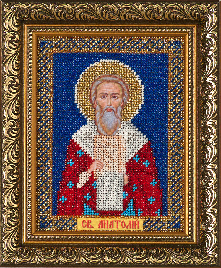 Схема для вишивки бісером Св. Анатолій І-106 (габардин), фото 1