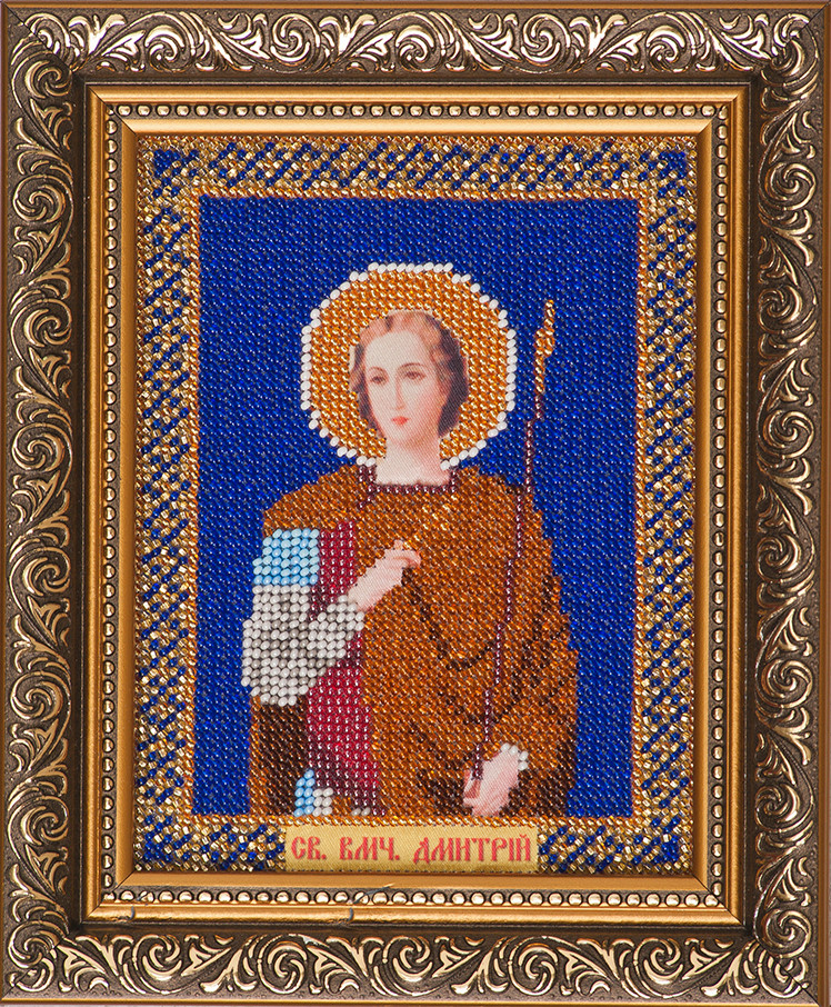 Схема для вишивки бісером Св. Дмитро І-114 (габардин), фото 1