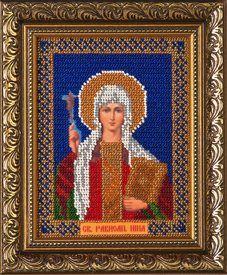 Схема для вишивки бісером Св. Ніна І-120 (габардин), фото 1