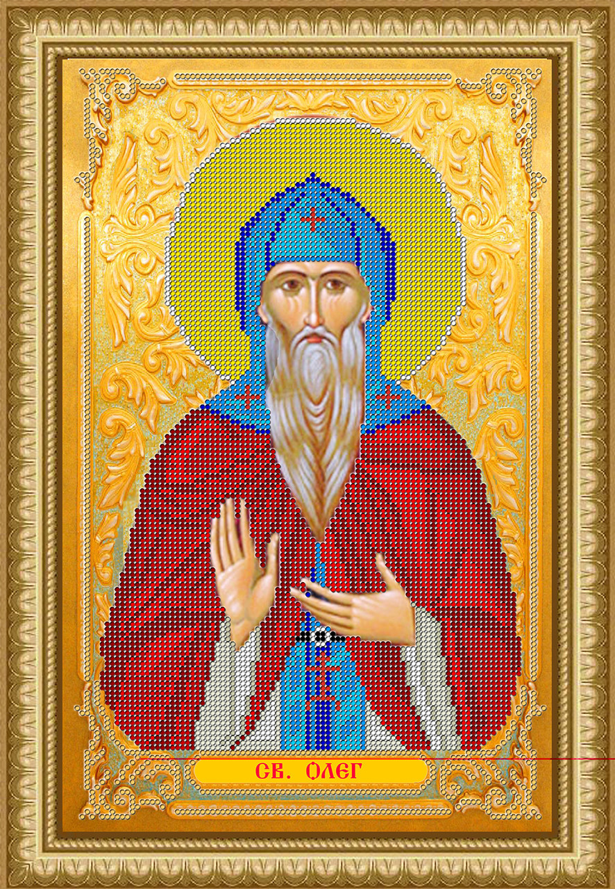 Схема для вишивки бісером Св. Олег І-129 (габардин)