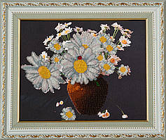 Схема для вишивки бісером Ромашки К-003 (габардин)