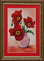 Схема для вишивки бісером Маки К-005 (габардин)