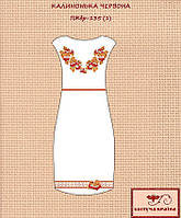 Заготовка для вышиванки Платье женское без рукавов ПЖбр-135-1 ТМ "Цветущая страна"
