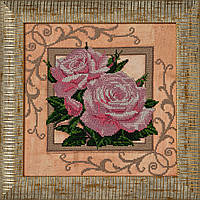 Схема для вишивки бісером Рожеві троянди К-034 (габардин)