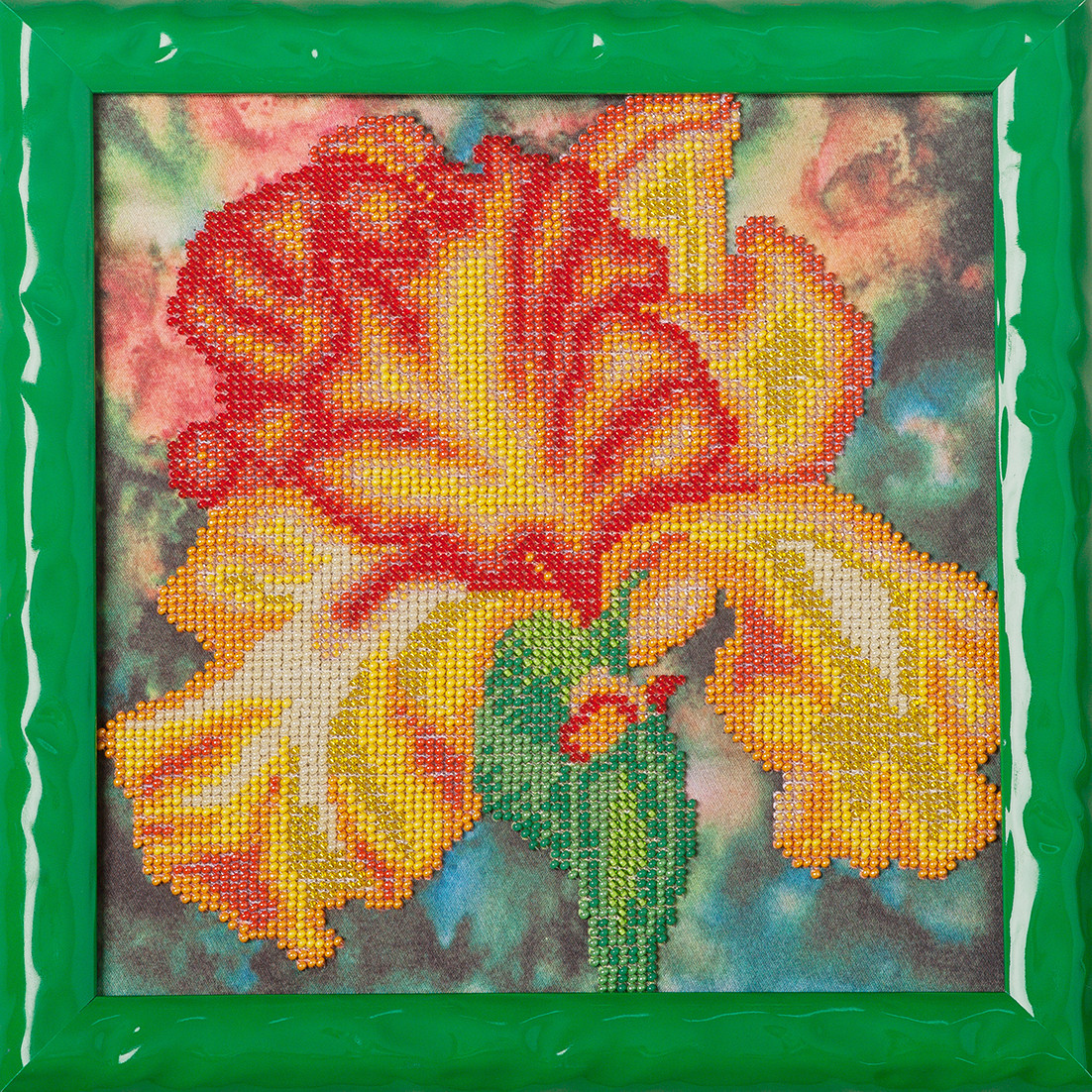 Схема для вишивки бісером Іриси К-068 (габардин), фото 1