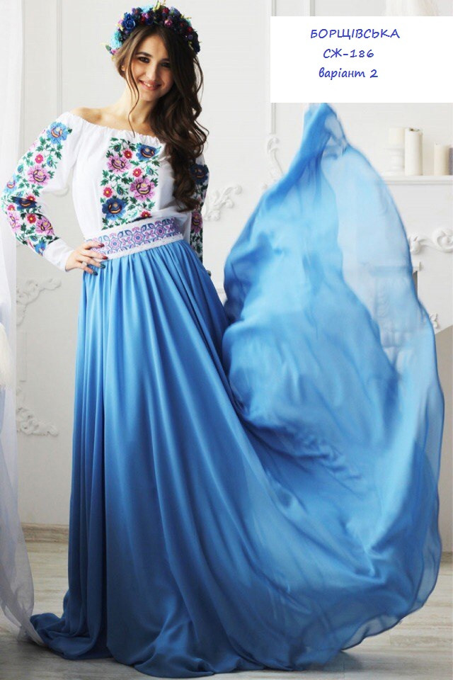 Заготовка для вишиванки Сорочка жіноча СЖ-186 (варіант 2) "ТМ Квітуча країна", фото 1