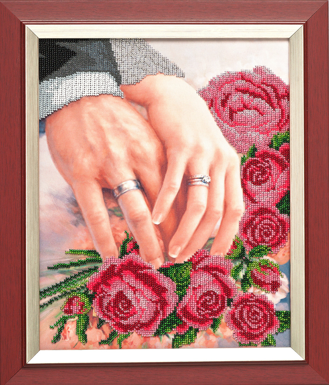 Схема для вишивки бісером Л-010 (габардин) Обручки, фото 1