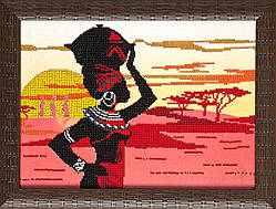 Схема для вишивки бісером Л-011 (габардин) Африканські мотиви