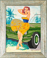 Схема для вишивки бісером Л-018 (габардин) Леді