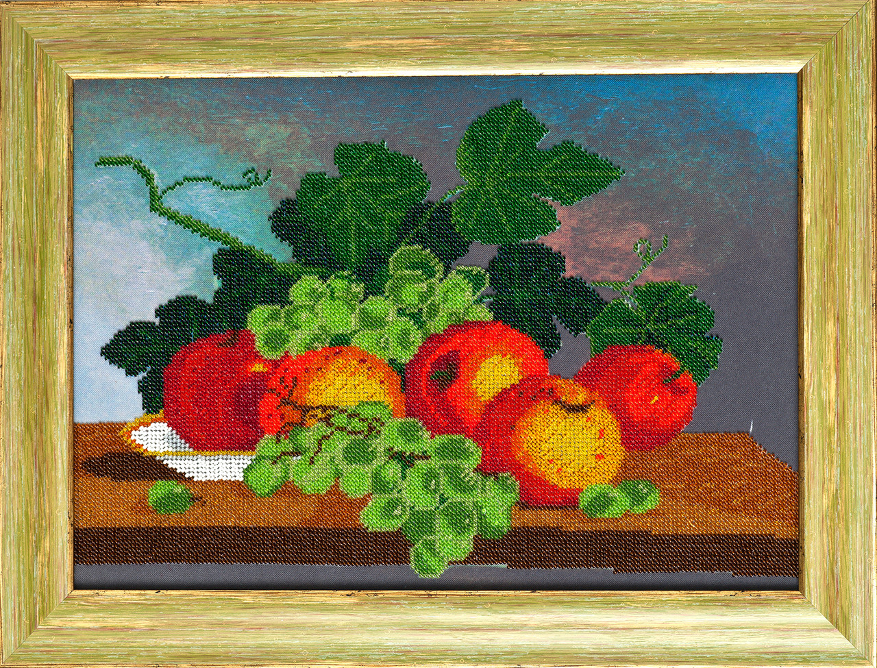 Схема для вишивки бісером Фруктовий натюрморт Н-011 (габардин), фото 1