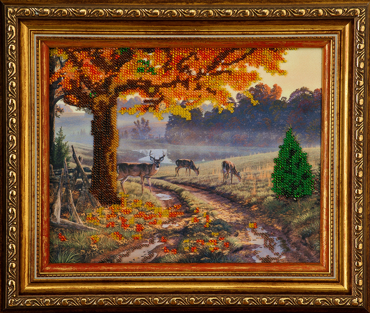 Схема для вишивки бісером Осіння пора П-001 (габардин), фото 1